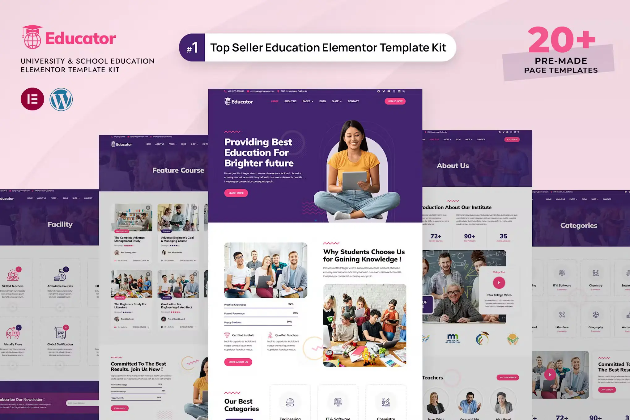 Educator - University & School Education Template